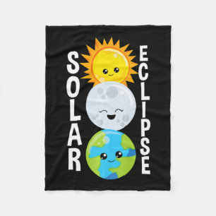 Couverture Polaire Éclipse Solaire Pour Adultes Jeunes Et Enfants