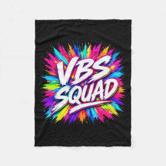 Couverture Polaire École biblique de vacances Vbs Squad Colorful Spla