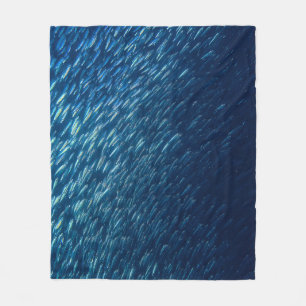 Couverture Polaire École de poisson sous-marin Abstrait