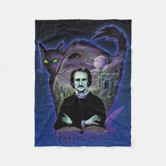 Couverture Polaire Edgar Allan Poe gothique (Devant)