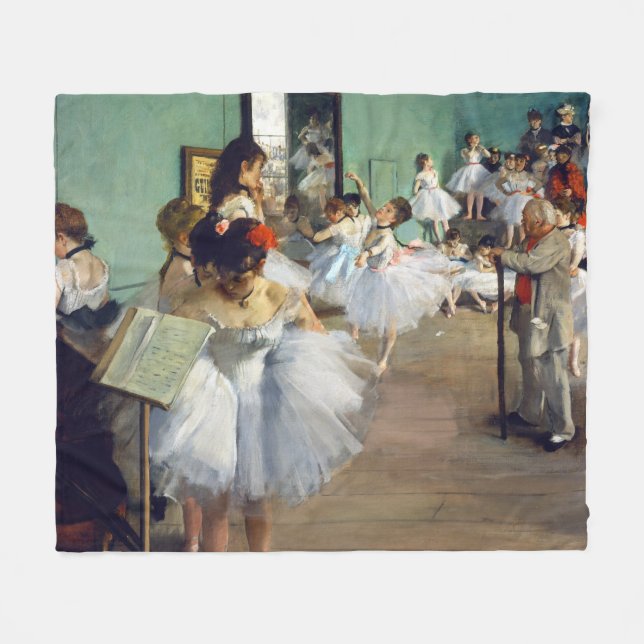 Couverture Polaire Edgar Degas - Classe Danse (Devant (Horizontal))