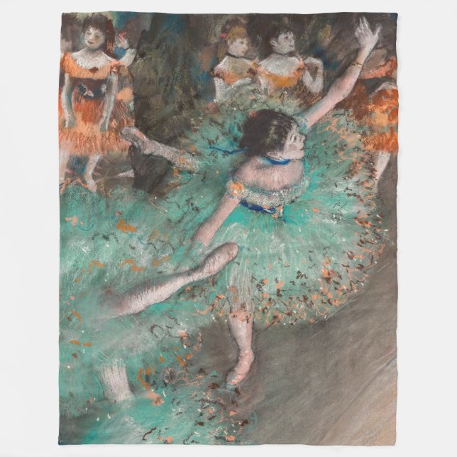 Couverture Polaire Edgar Degas - Swaying Dancer / Danseuse en vert (Devant)