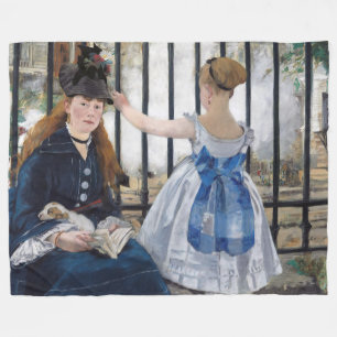 Couverture Polaire Edouard Manet - Le Chemin De Fer