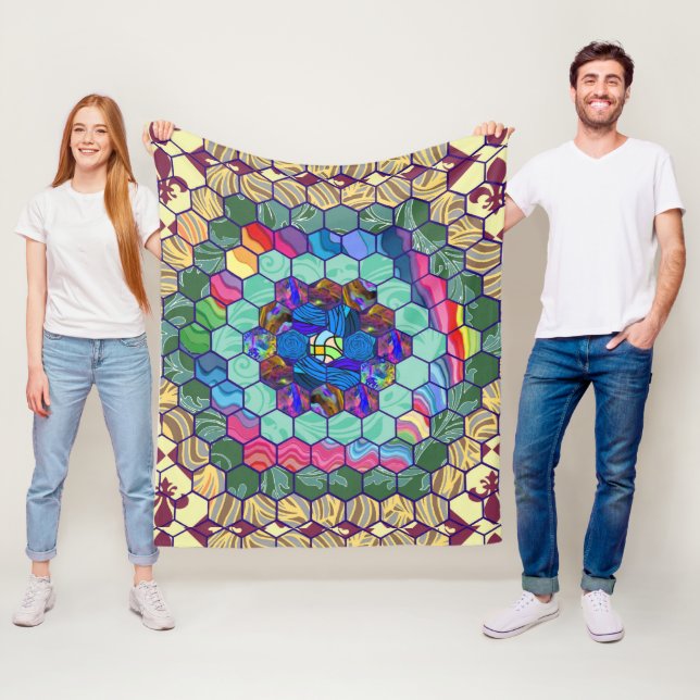 Couverture Polaire Édredon fait maison (En situation)