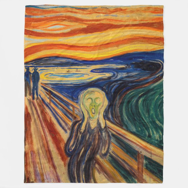 Couverture Polaire Edvard Munch - Le cri 1910 (Devant)