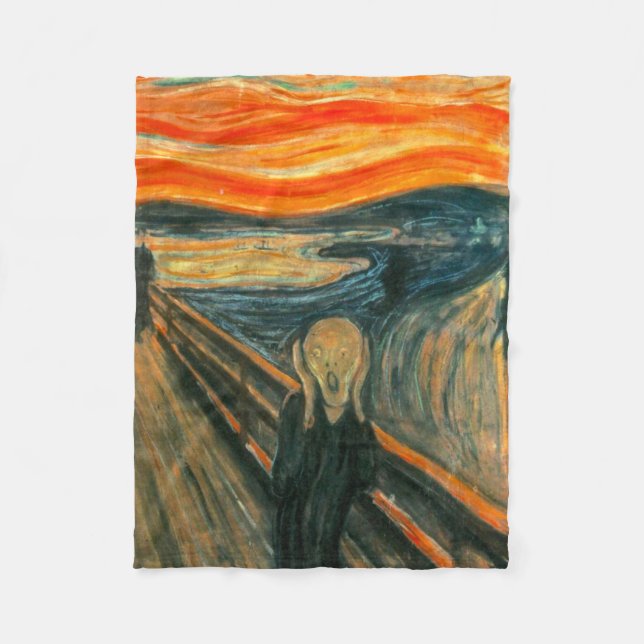 Couverture Polaire EDVARD MUNCH - le cri perçant 1893 (Devant)