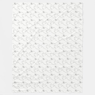 Couverture Polaire Éffrayant Ghost Happy Halloween Trick ou Treat Pri