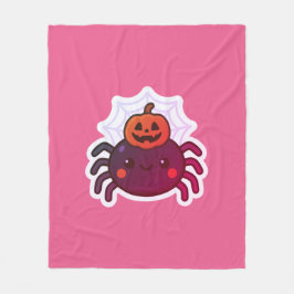 Couverture Polaire Éffrayante mignonne Kawaii Araignée d'Halloween