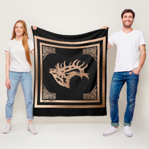 Couverture Polaire Élan mâle majestueux classe