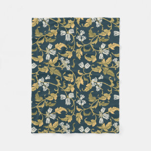 Couverture Polaire Élégance botanique vintage