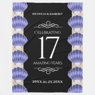 Couverture Polaire Élégant 17ème anniversaire de Mariage des obus