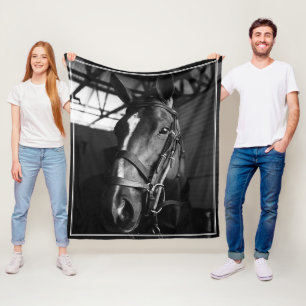 Couverture Polaire Elégant cadre Equestria Horse Photo Memorial