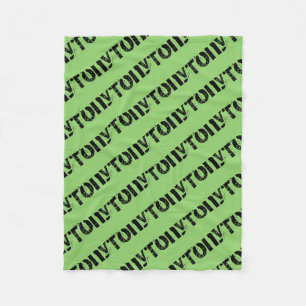 Couverture Polaire Élégant, caractère noir d'orphelin, motif de