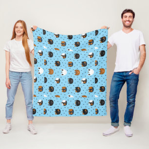 Couverture Polaire Élégant Chic Chat Motifs