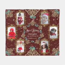 Élégant Joyeux Noël Famille Photo Collage