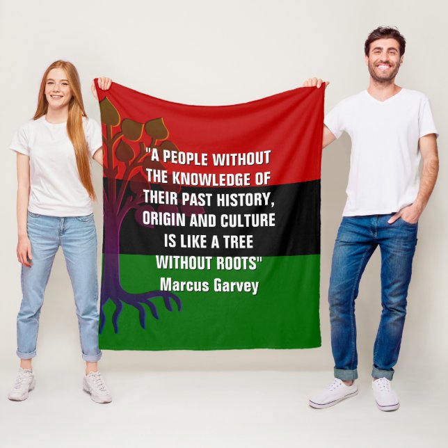Couverture Polaire Élégant Marcus Garvey TREE SANS RACINE (En situation)