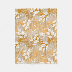 Couverture Polaire Elégant motif floral.