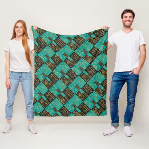 Couverture Polaire Élégant Motif géométrique Tribal Africain