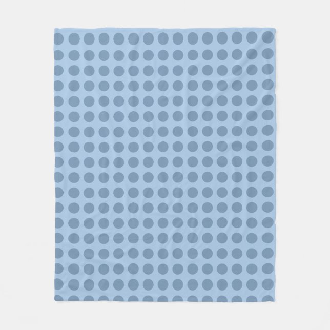 Couverture Polaire Elégant professionnel pastel bleu uni couleur (Devant)