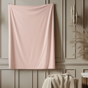 Couverture Polaire Élégant Rose Gold Plaid Thon pour Luxe Vibes