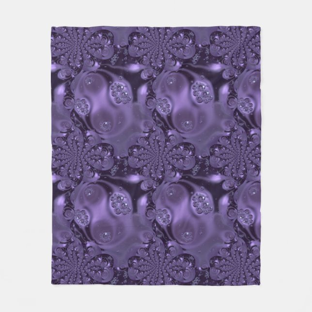 Couverture Polaire Élégante étincelle Royale Purple Liquide (Devant)