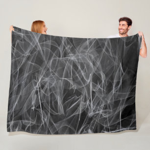 Couverture Polaire Élégante Fumée - Esthétique mystique