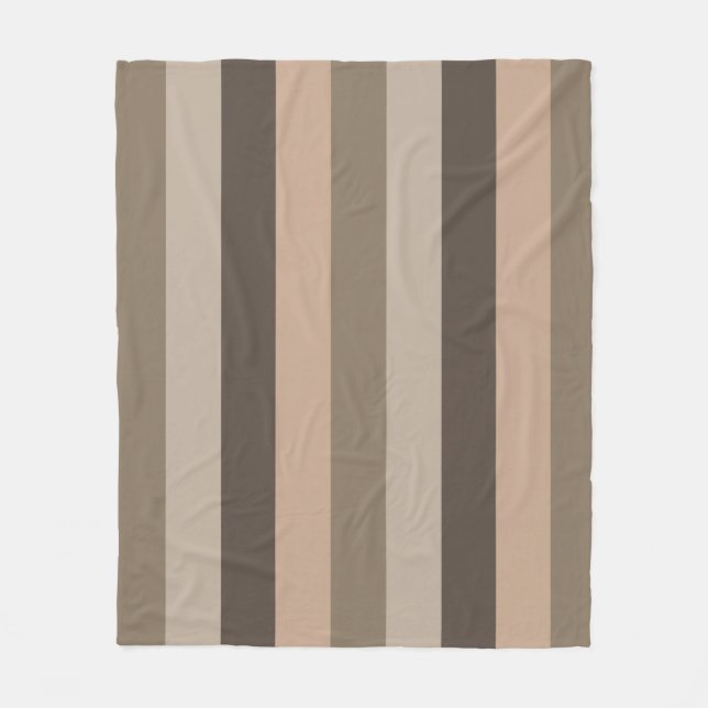 Couverture Polaire Elégante ligne géométrique moderne motif (Devant)