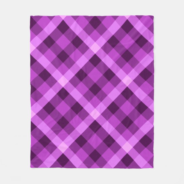 Couverture Polaire Elégante Orchidée violet Plaid Milieu polaire (Devant)