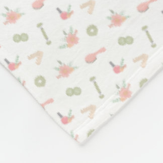 Couverture Polaire Élégants objets Spas avec design floral