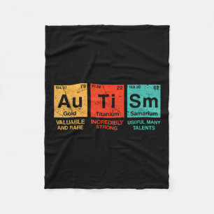 Couverture Polaire Éléments autistes Tableau périodique Sensibilisati