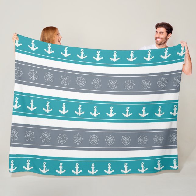 Couverture Polaire Éléments nautiques du bateau Motif (En situation)