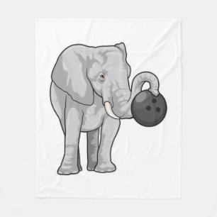 Couverture Polaire Éléphant de bowling
