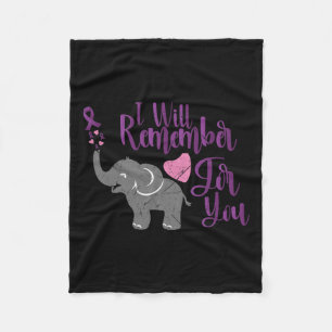 Couverture Polaire Éléphant Mignon dont Je Me Souviendrai Pour Vous