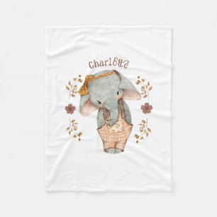 Couverture Polaire Eléphant petite fille