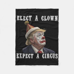 Couverture Polaire Élisez un clown, attendez un cirque drôle anti Tru