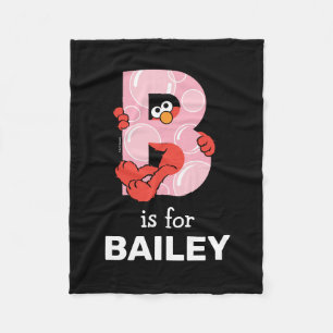 Couverture Polaire Elmo Alphabet B Bulles