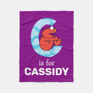 Couverture Polaire Elmo Alphabet C Nuages