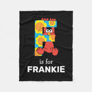 Couverture Polaire Elmo Alphabet F Fleurs