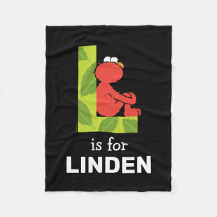 Couverture Polaire Elmo Alphabet   L feuille