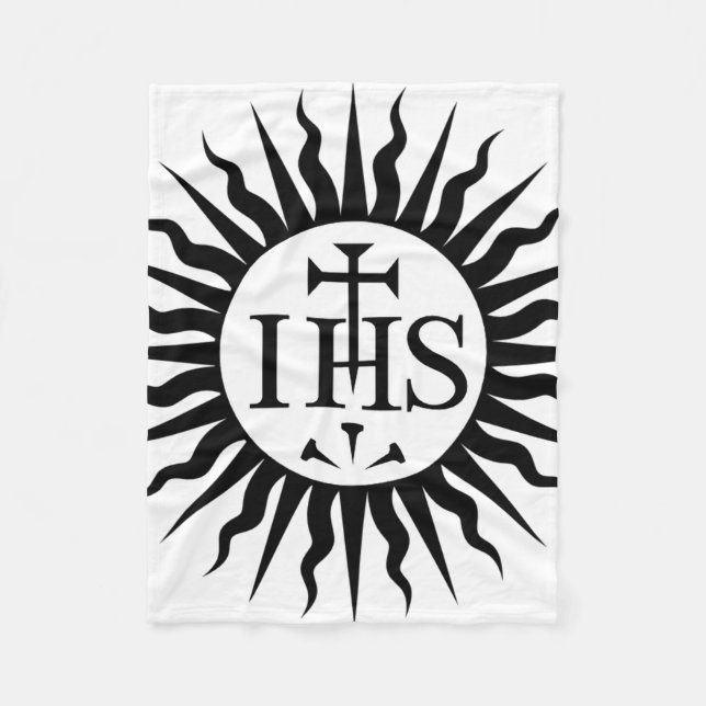 Couverture Polaire Emblème de la Société de Jésus (Devant)