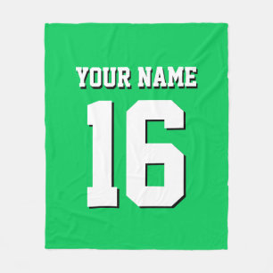 Couverture Polaire Emerald Green Sports Jersey Team Jersey