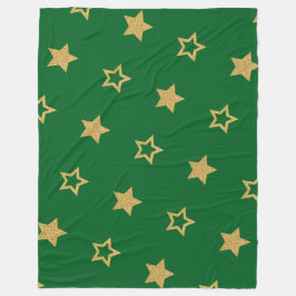 Couverture Polaire Emerald Green Starry Night