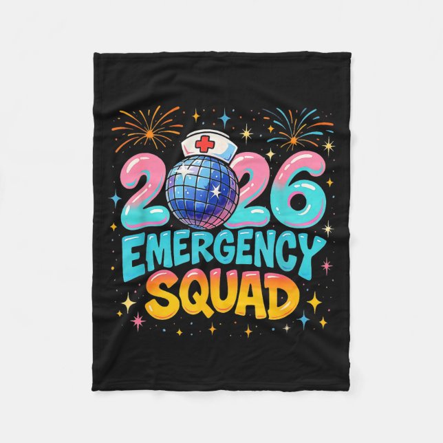 Couverture Polaire Emergency Squad New Year 2026 Medical Crew Nurse E (Devant)