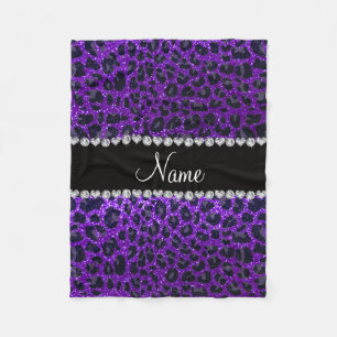 Couverture Polaire Empreinte de léopard pourpre de parties