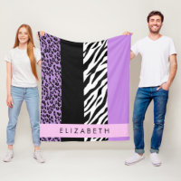 Empreinte de léopard, Zebra Print, Purple, Votre n