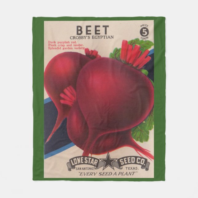 Couverture Polaire Empreinte de paquets de semences des années 1950 (Devant)