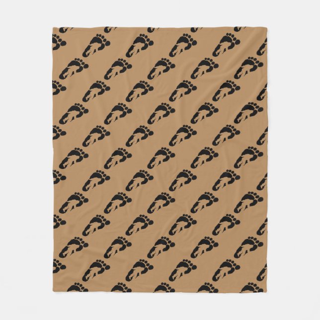 Couverture Polaire Empreinte de pas de Bigfoot (Devant)