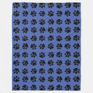 Couverture Polaire Empreintes de pattes (Couleur personnalisée)