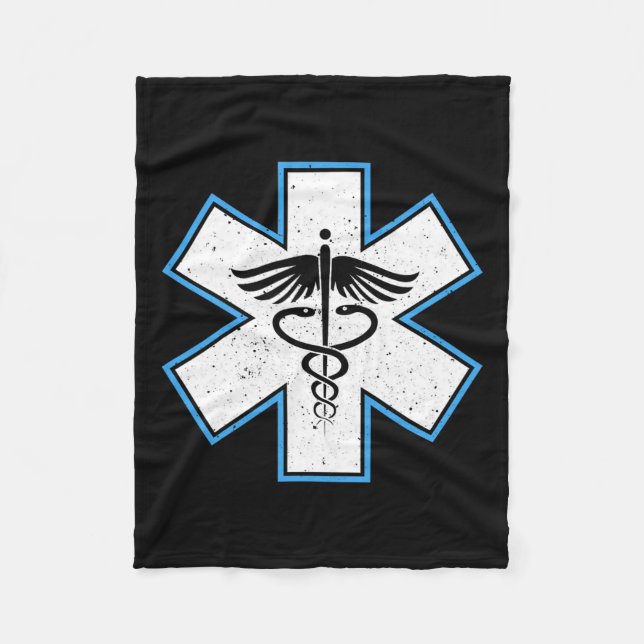 Couverture Polaire Emt Paramedic Star - Caduceus Ems Premier Répondeu (Devant)