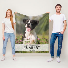Couverture Polaire En Mémoire Amoureuse De Chien Animaux De Compagnie